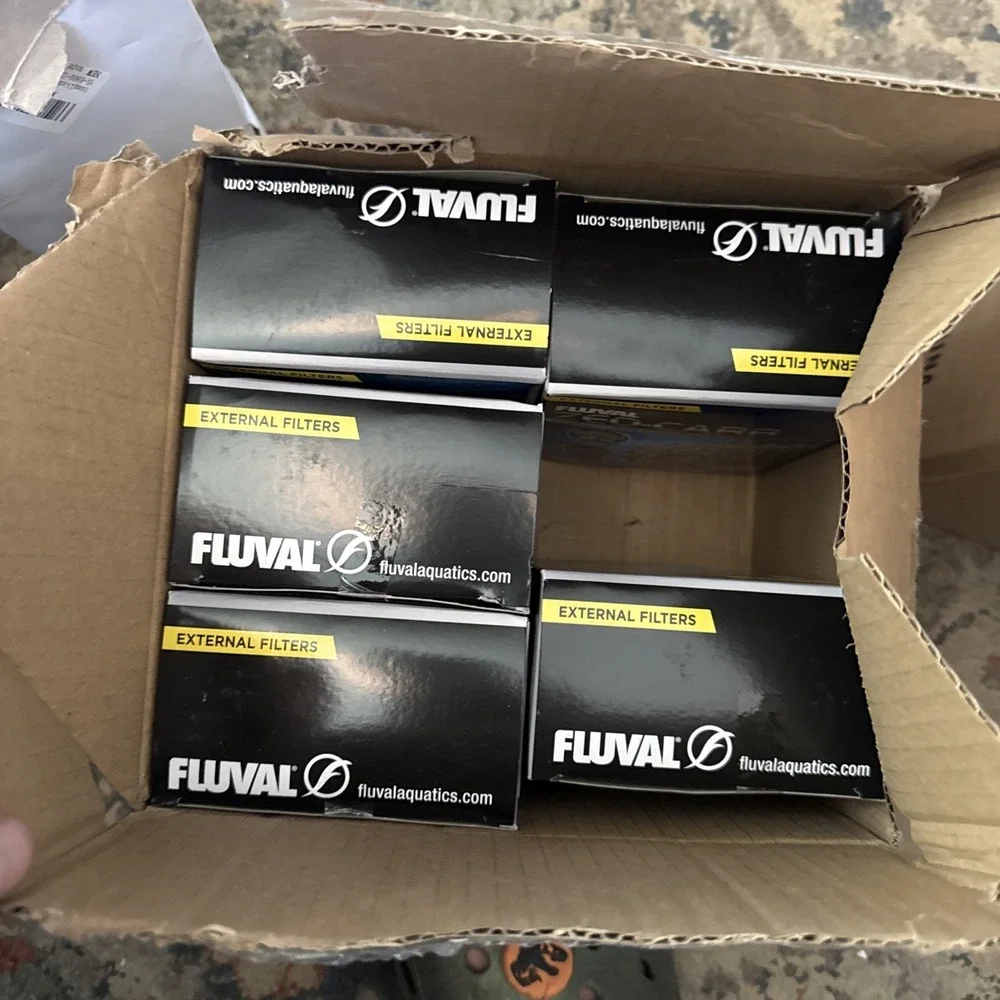 Lot of 5 Fluval Zeo-Carb Filter Inserts FX4 FX5 FX6 3-Pack Aquarium Media New